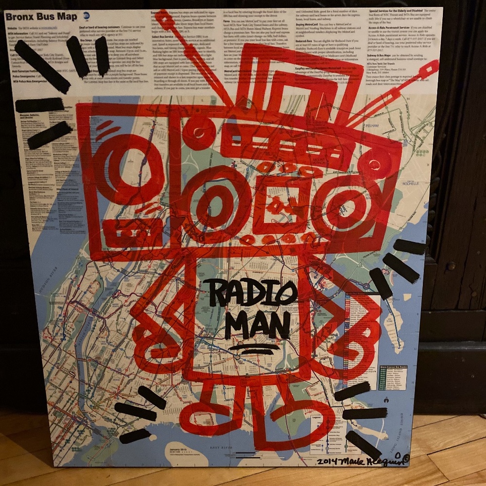 Art by Mark Alequin aka Tevster---Radio Man